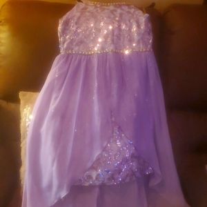 Girls dress purple size 14